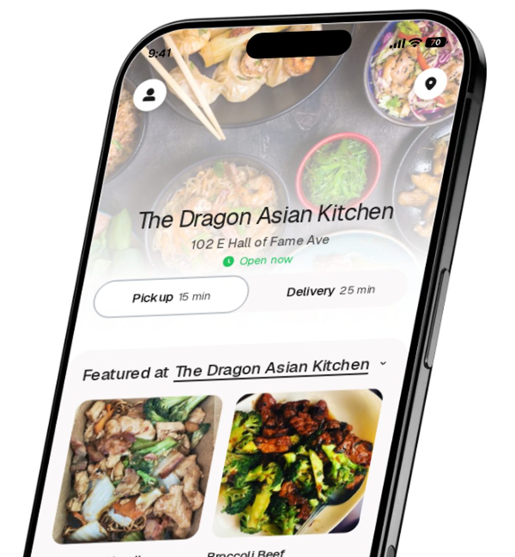 The Dragon Asian Kitchen app preview